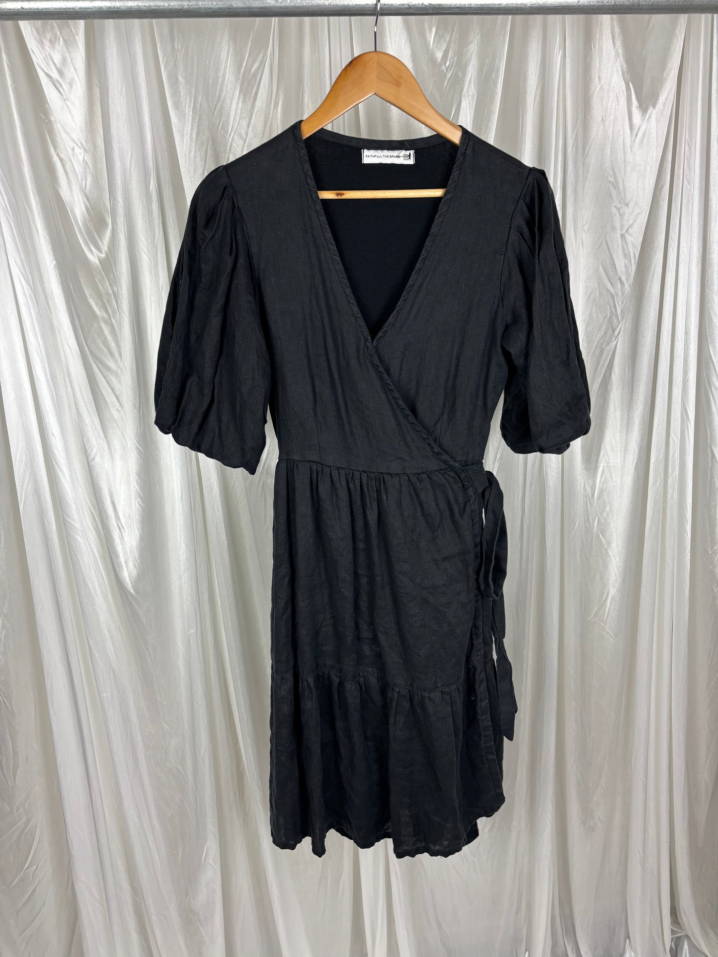 Faithful The Brand Rooney Wrap Mini Dress - 12