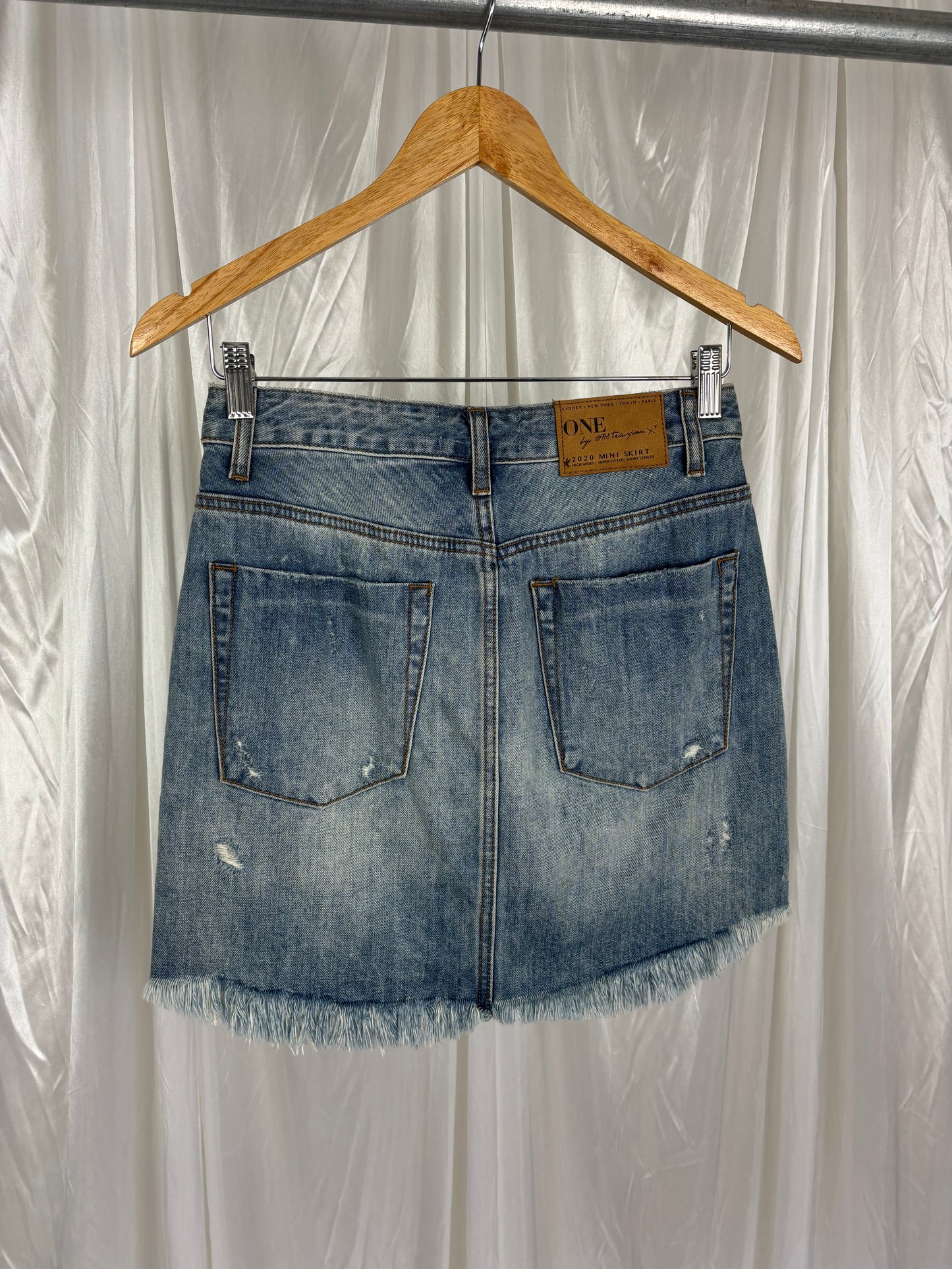 One Teaspoon Blue Denim Skirt - 26