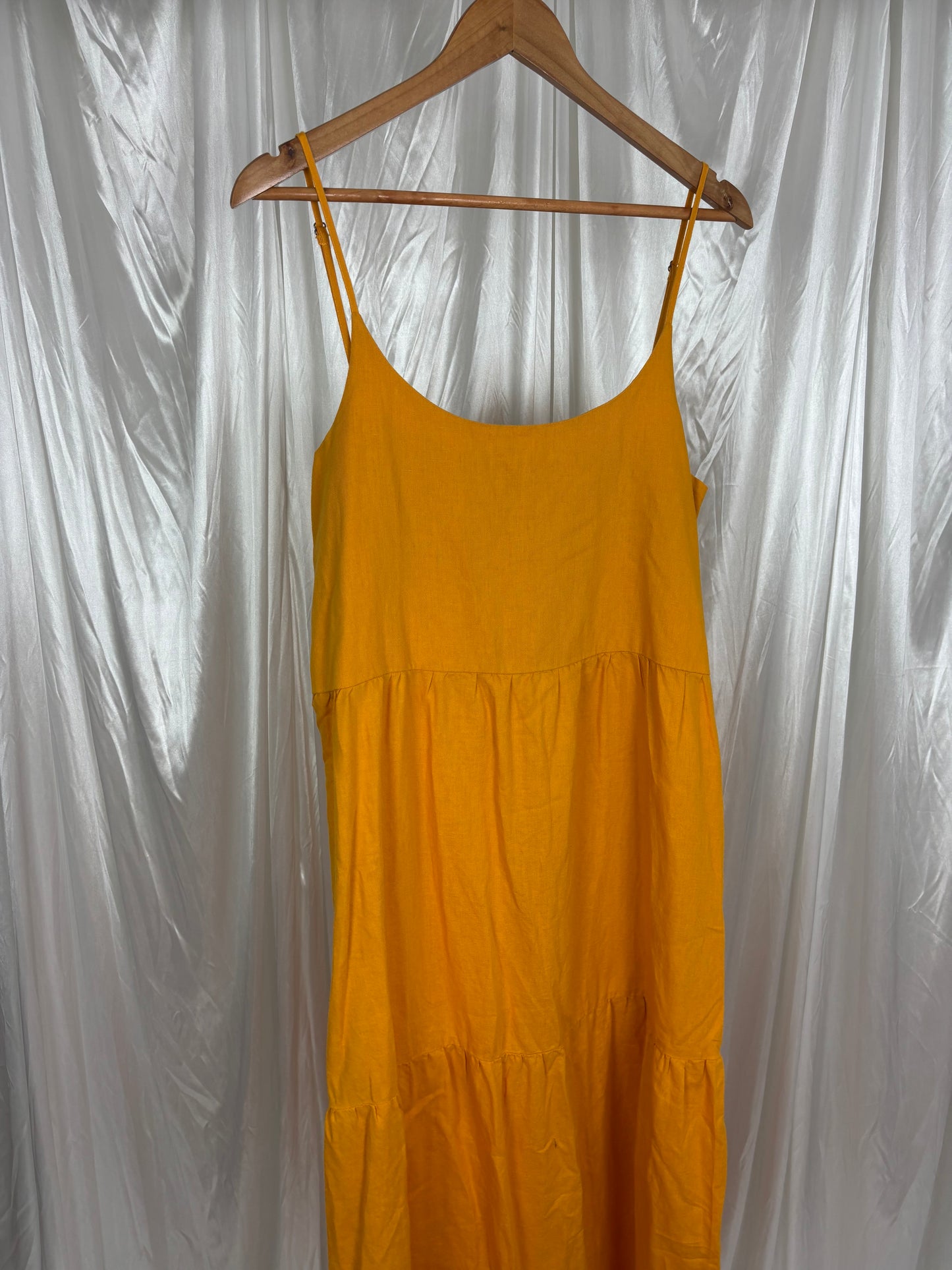 Huffer Orange Tiered Dress - 10