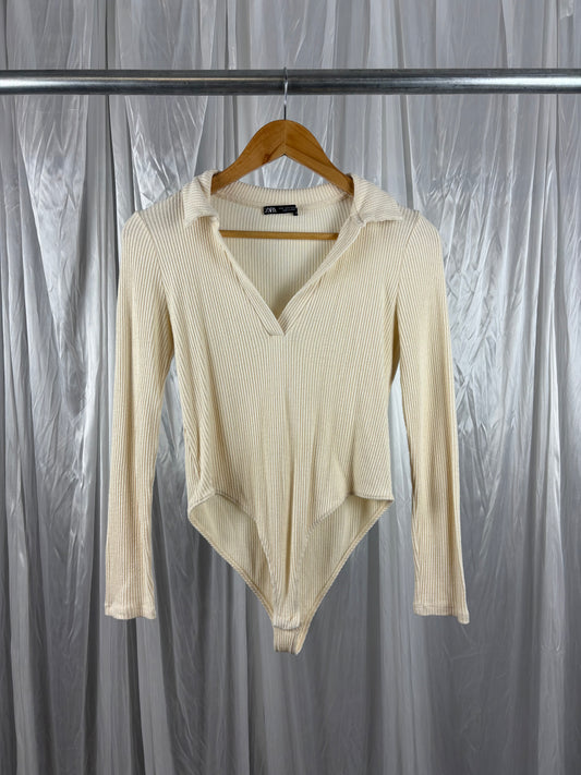 Zara Long Sleeve Bodysuit - M