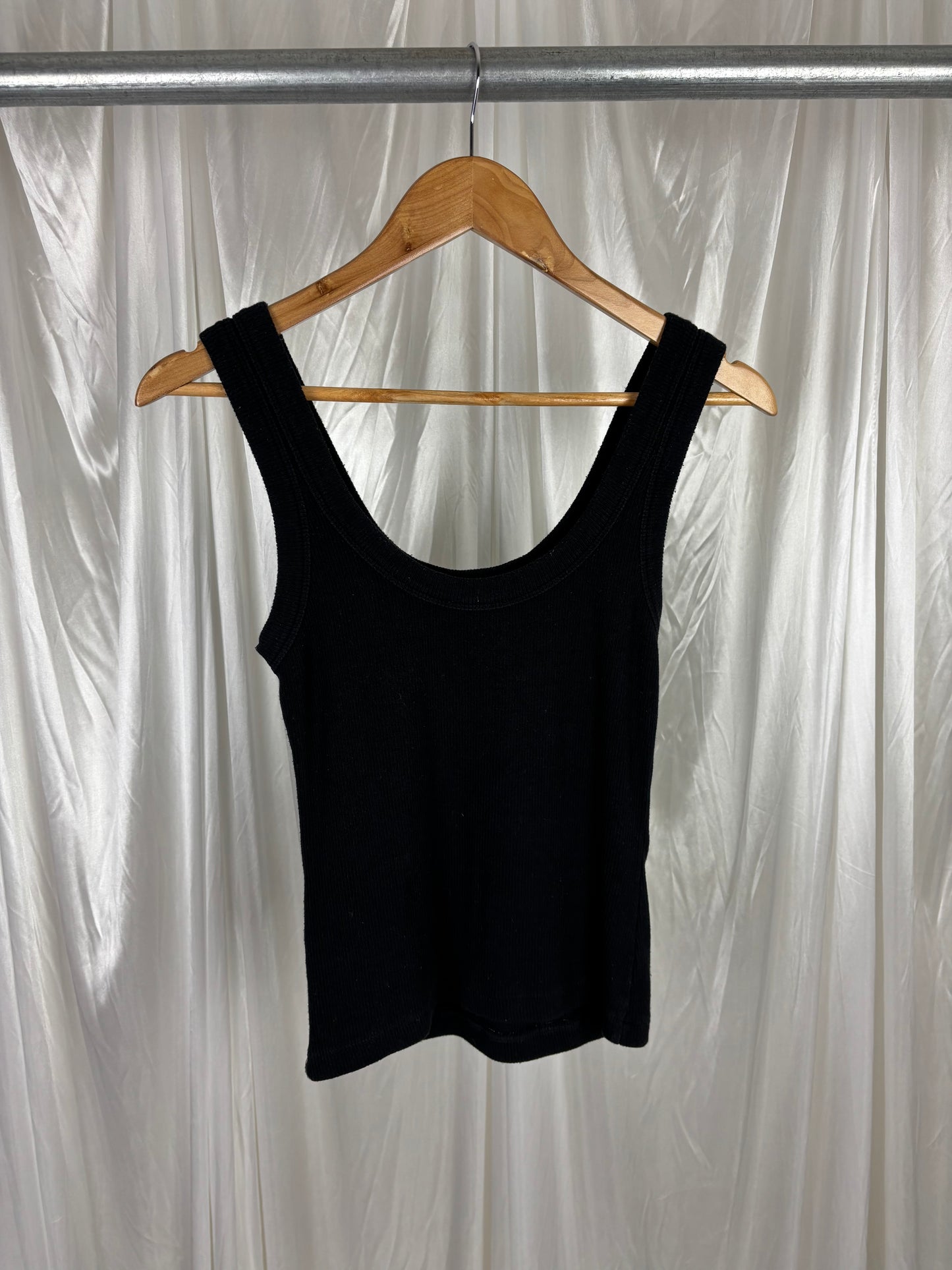 Kookai Black Scoop Neck Singlet - 10