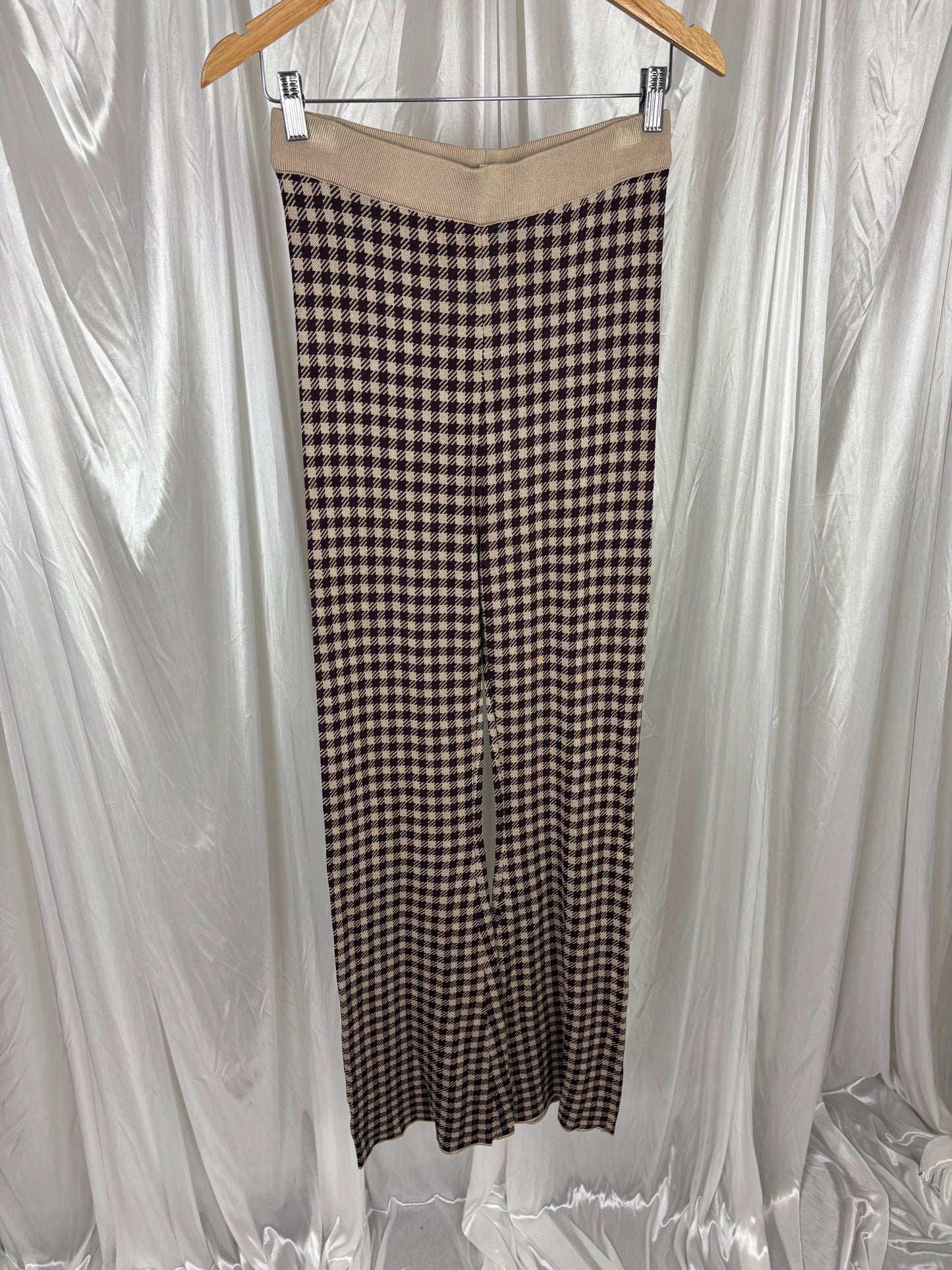 Glassons Brown Gingham Pants - M