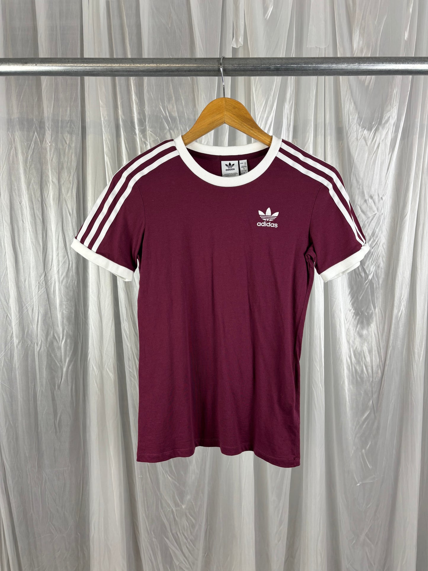 Adidas Maroon Red t-shirt - 6