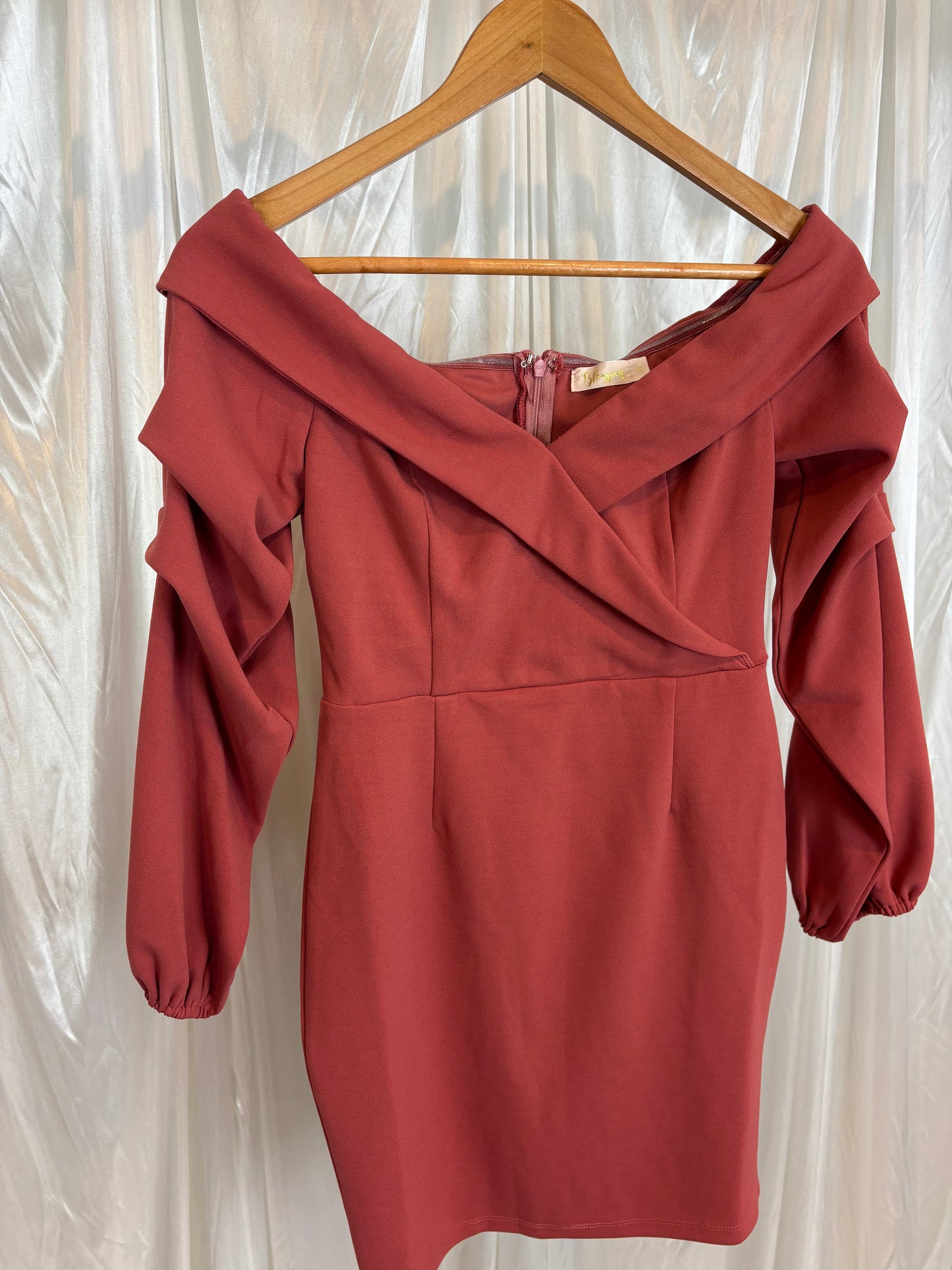 Blossom Pink Long Sleeve Dress - 8