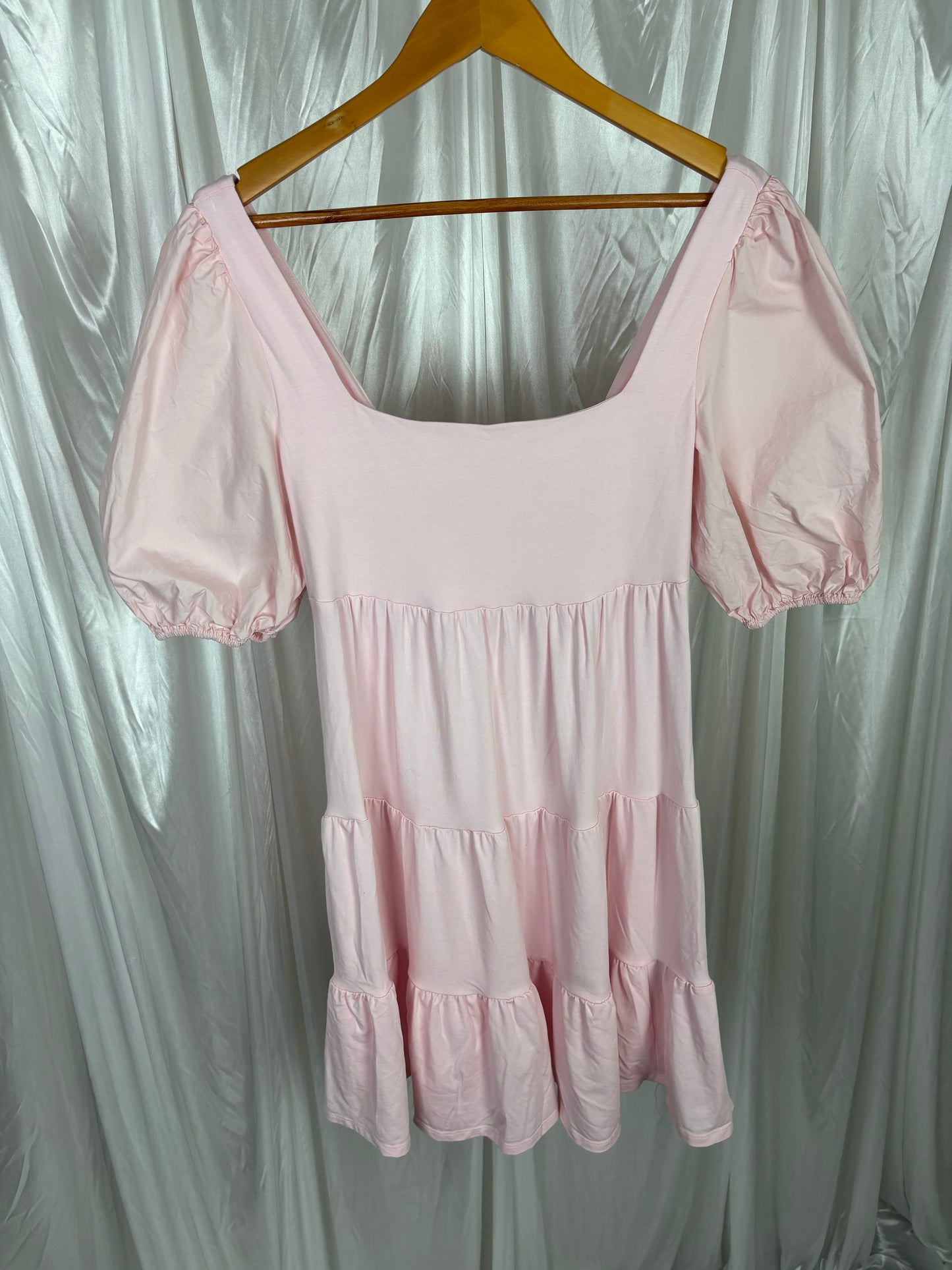Forever New Pink Tiered Mini Dress - 8