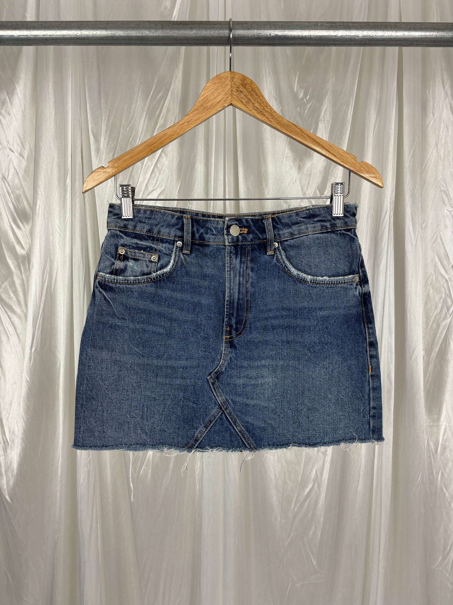 Zara Blue Denim Mini Skirt - S