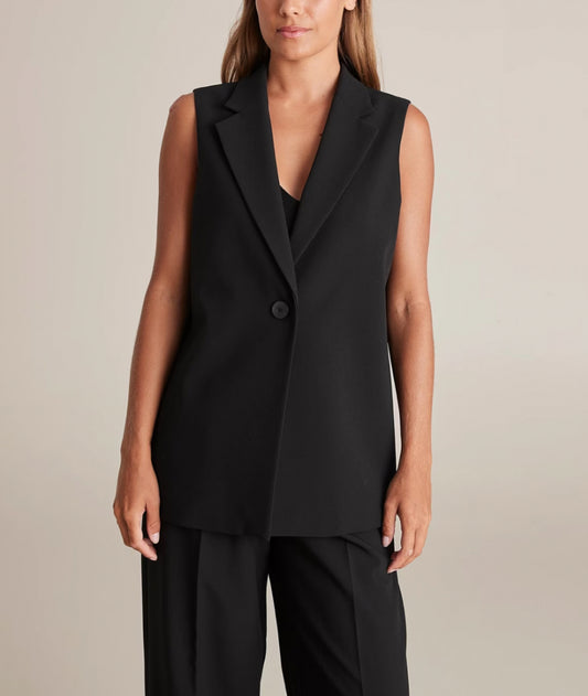 Preview Black Blazer Vest - 8