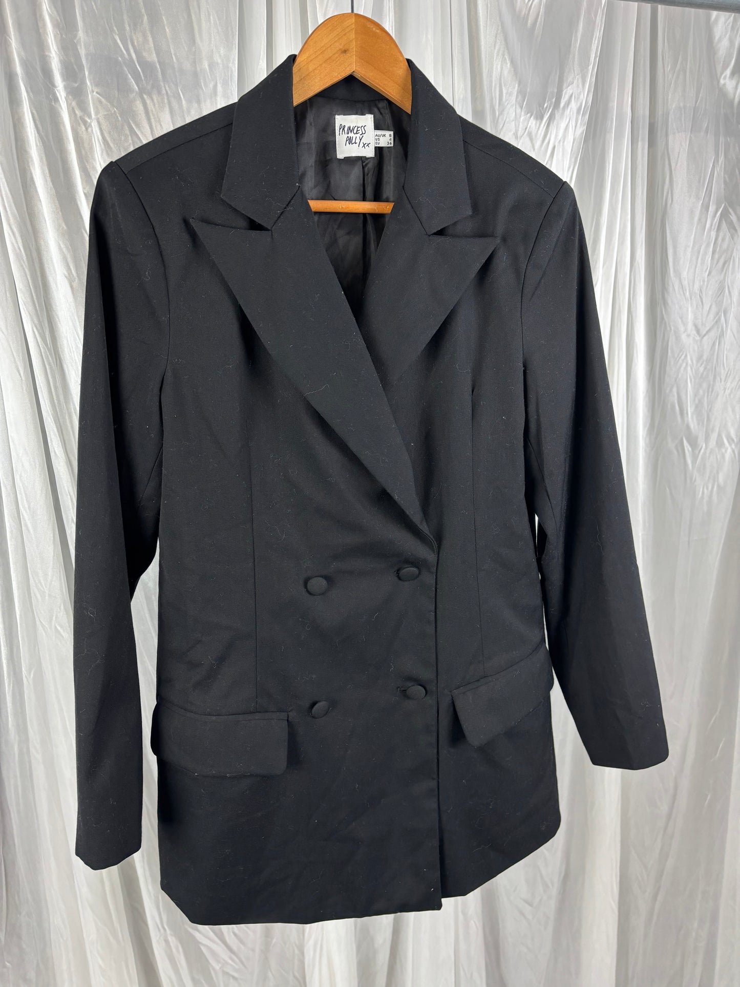 Princess Polly Black Blazer - 8