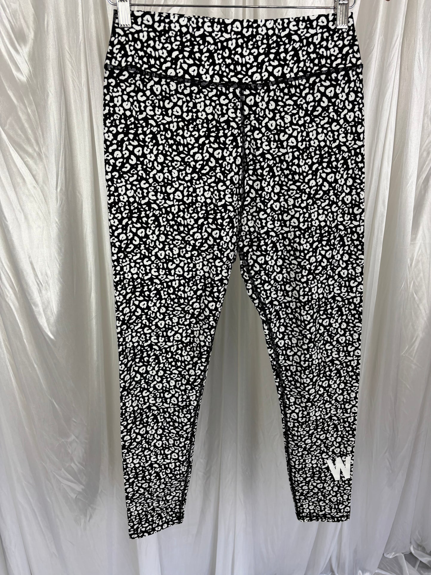 White Fox Patterned Leggings - L