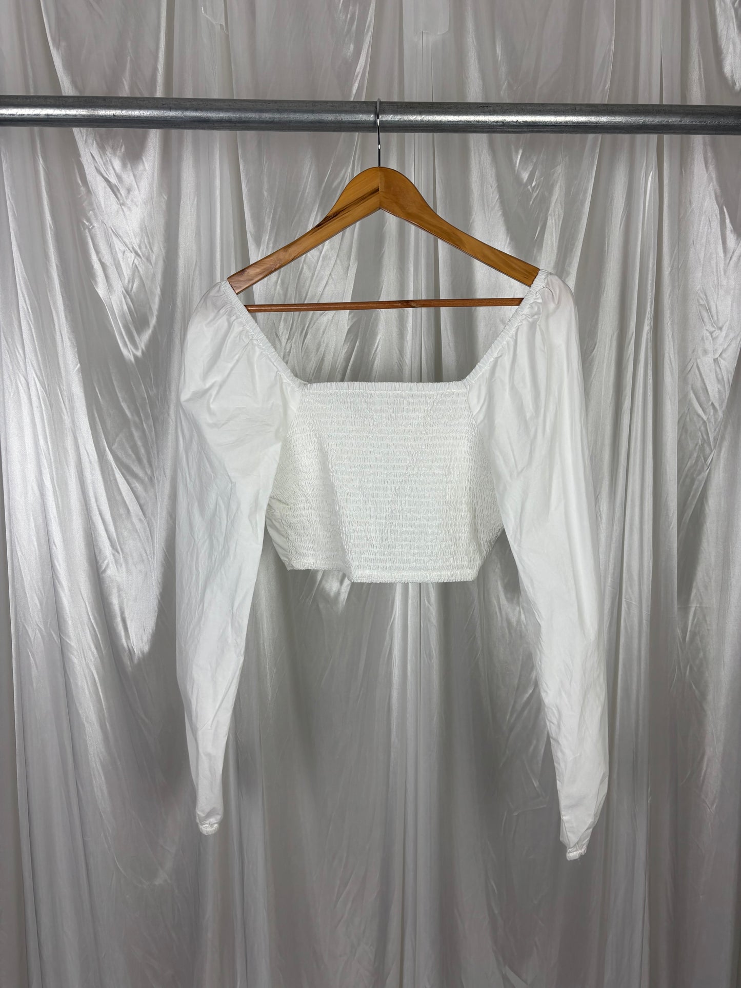 Cotton On White Long Sleeve Top - M