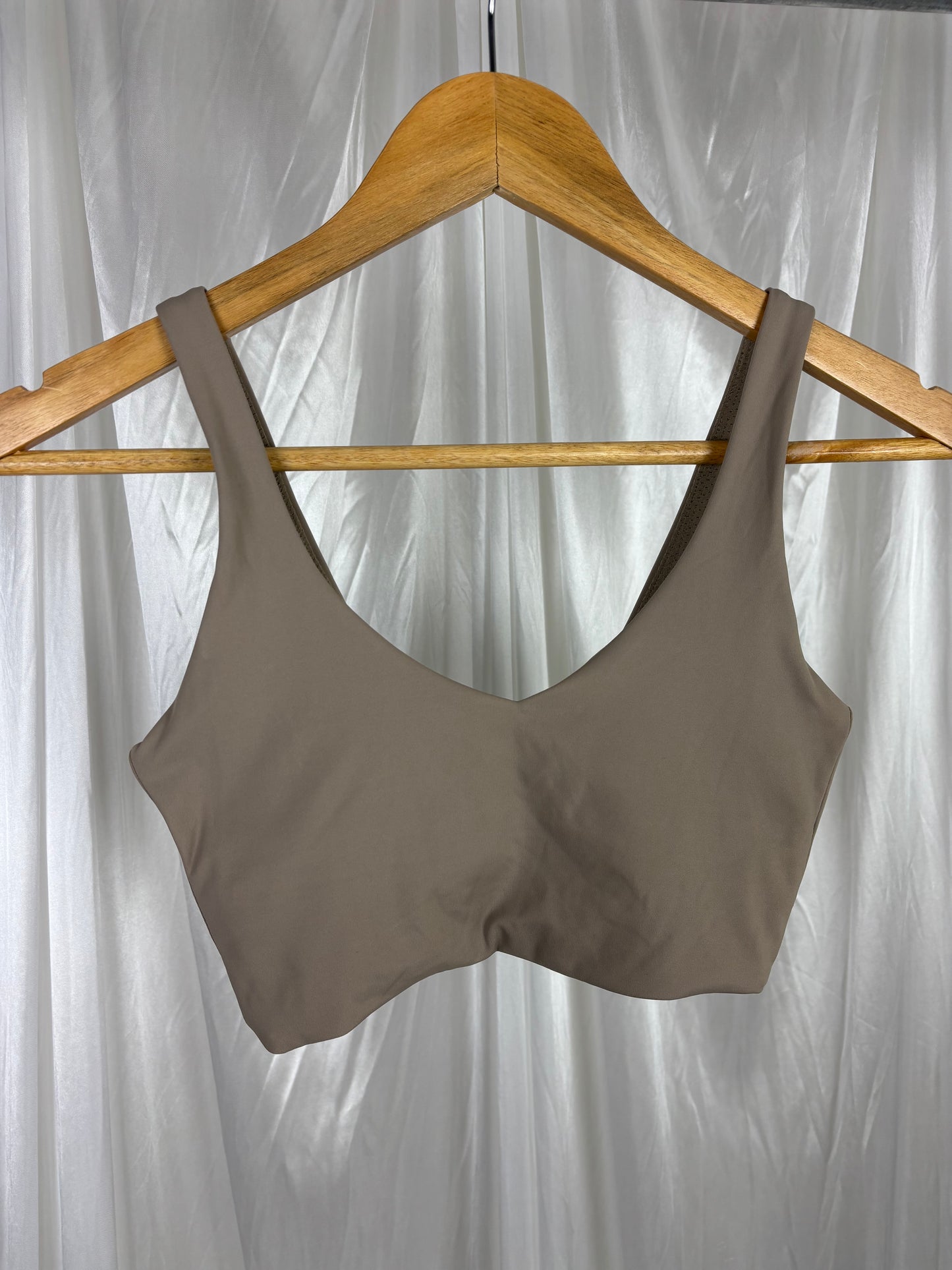Crop Shop Boutique Latte Sports Bra - XS