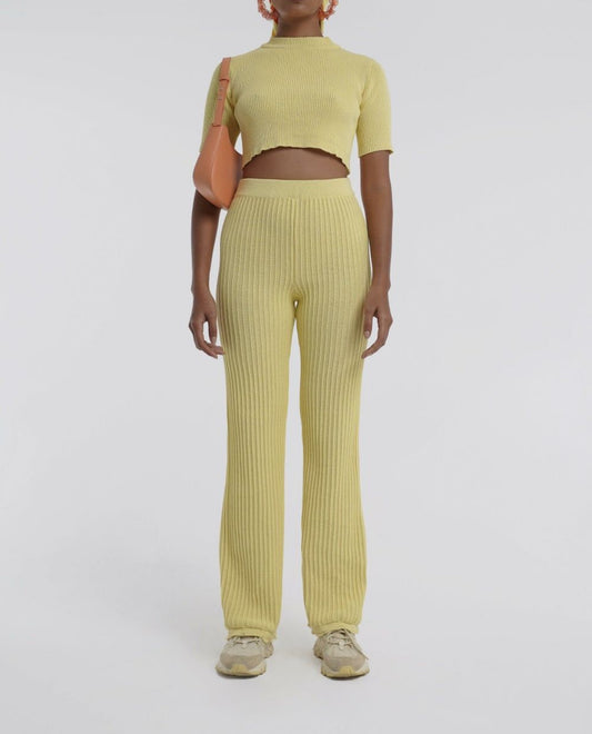 Arthur Yellow Knit Pants - 8