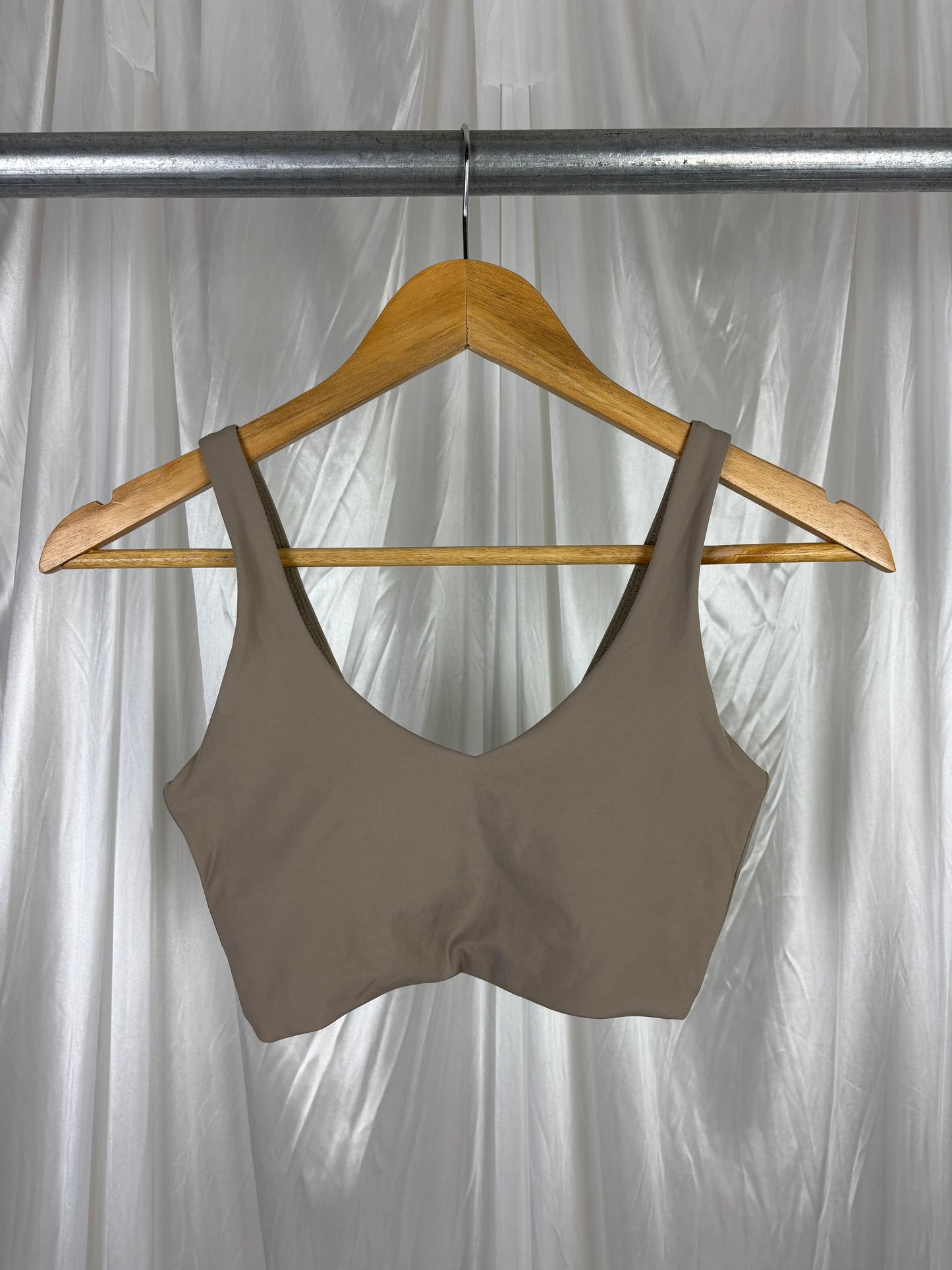 Crop Shop Boutique Latte Sports Bra - XS