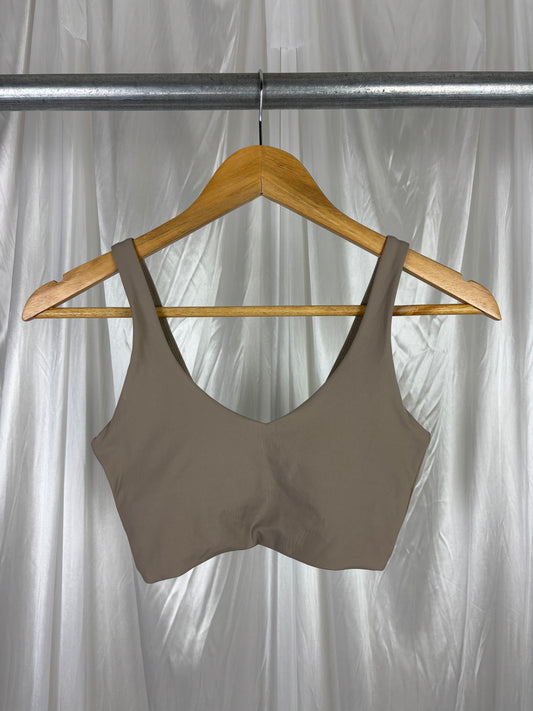 Crop Shop Boutique Latte Sports Bra - XS