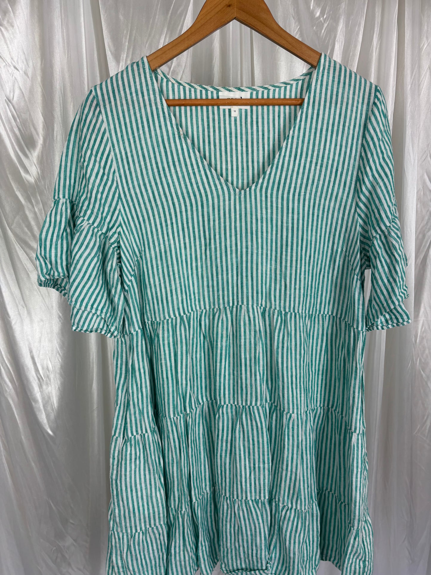 Seed Striped Mini Dress - 12