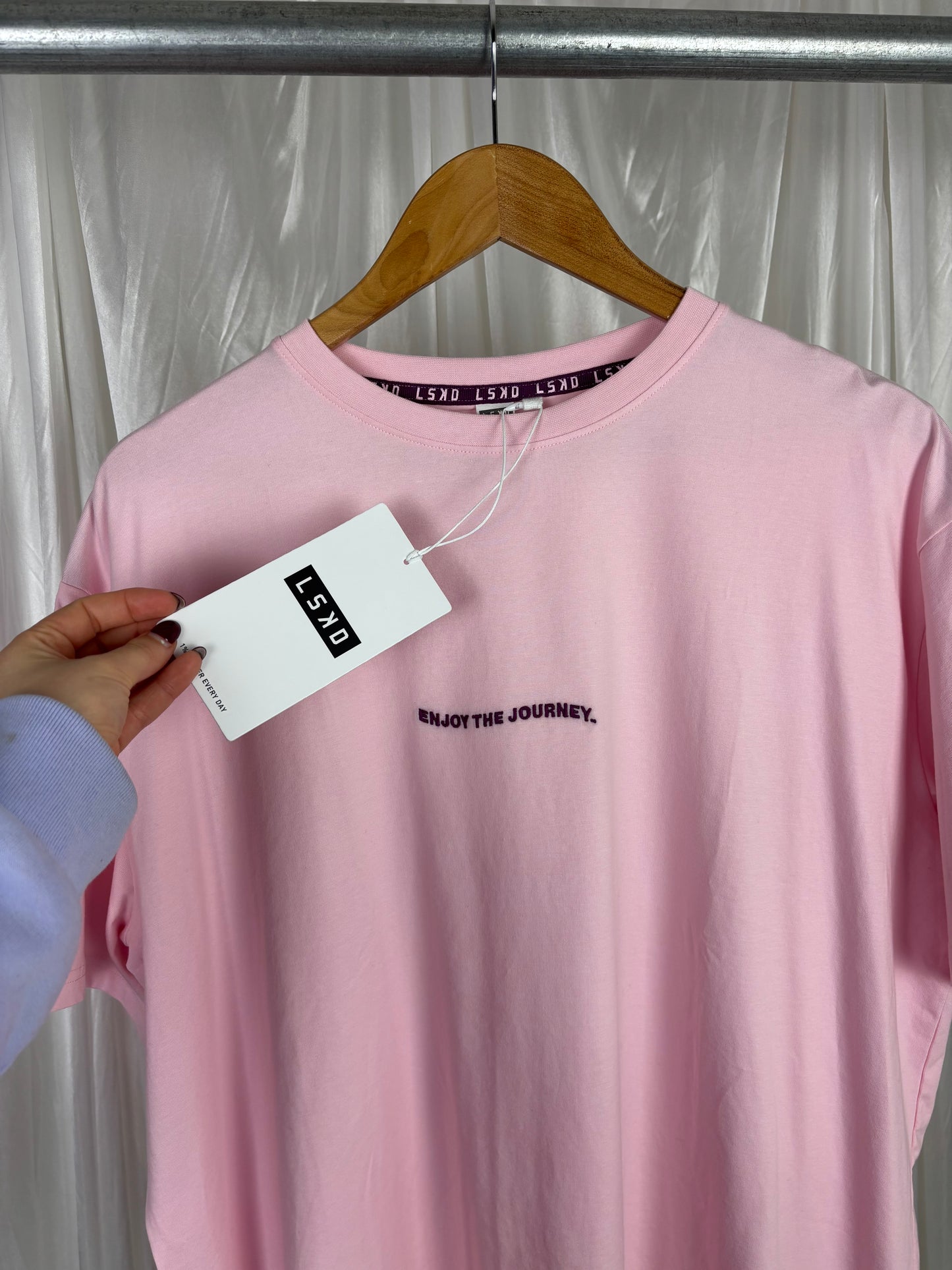 LSKD Marshmallow-Plum Caspia T-shirt - M