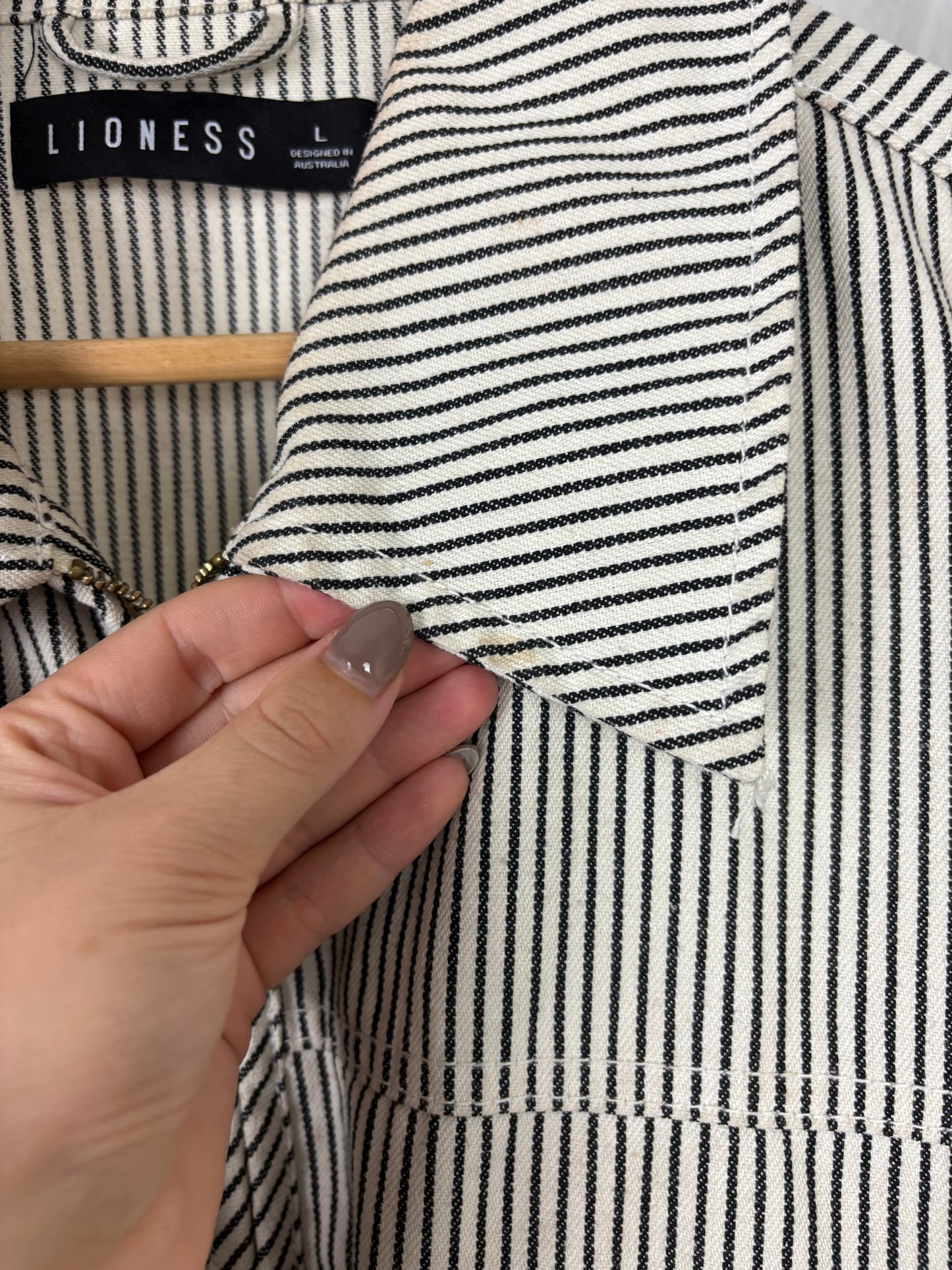 Lioness Renacida Striped Utility Jacket - L