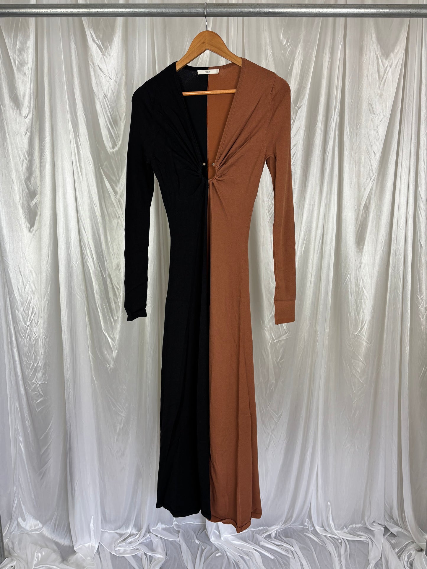 Ruby Brown & Black Dress - 6