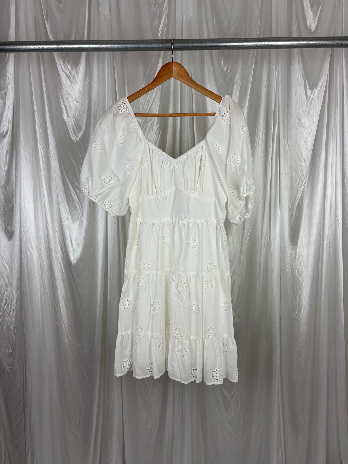Spirit White Mini Dress - 10
