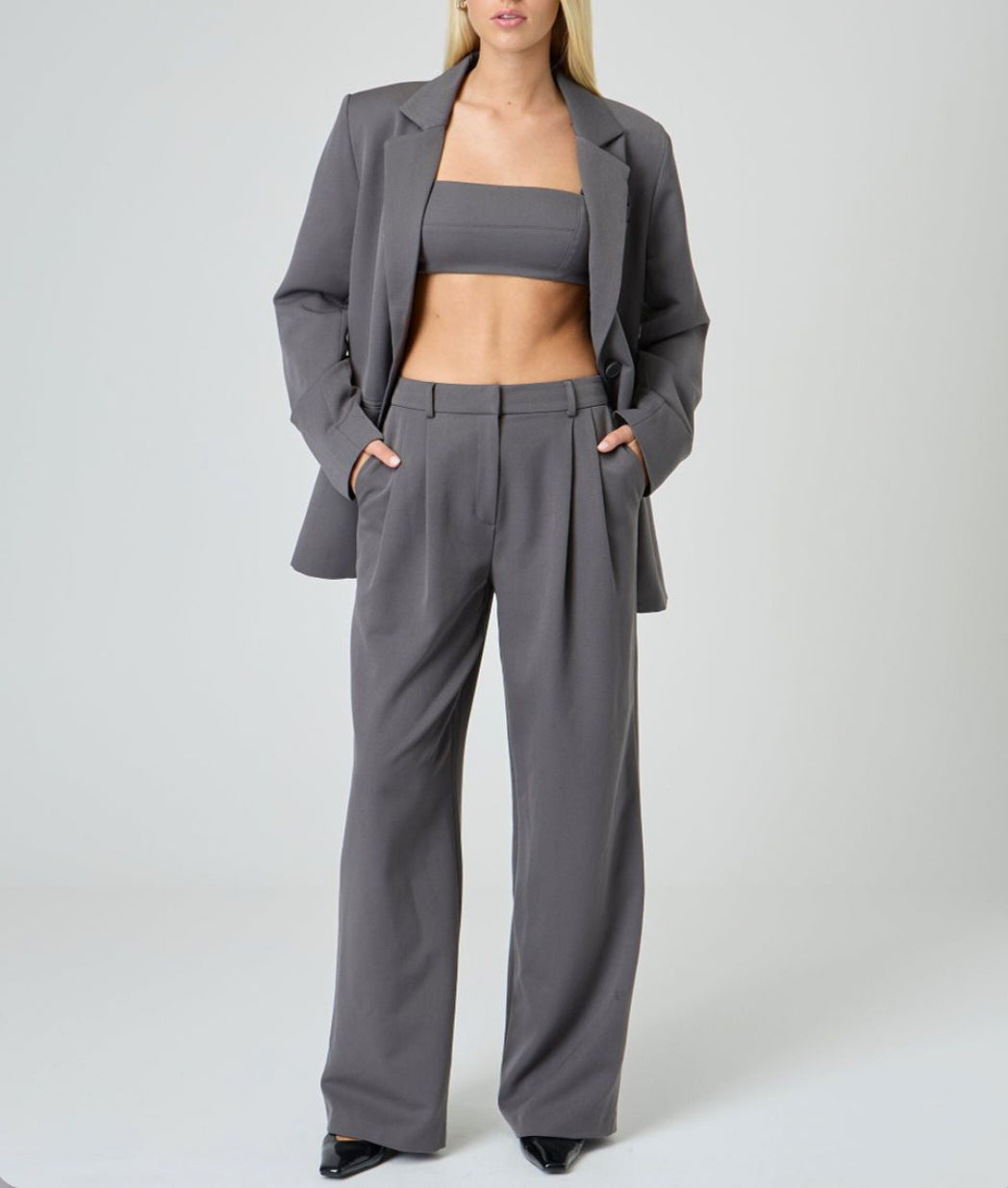 Glassons Grey Tailored Pants - 6