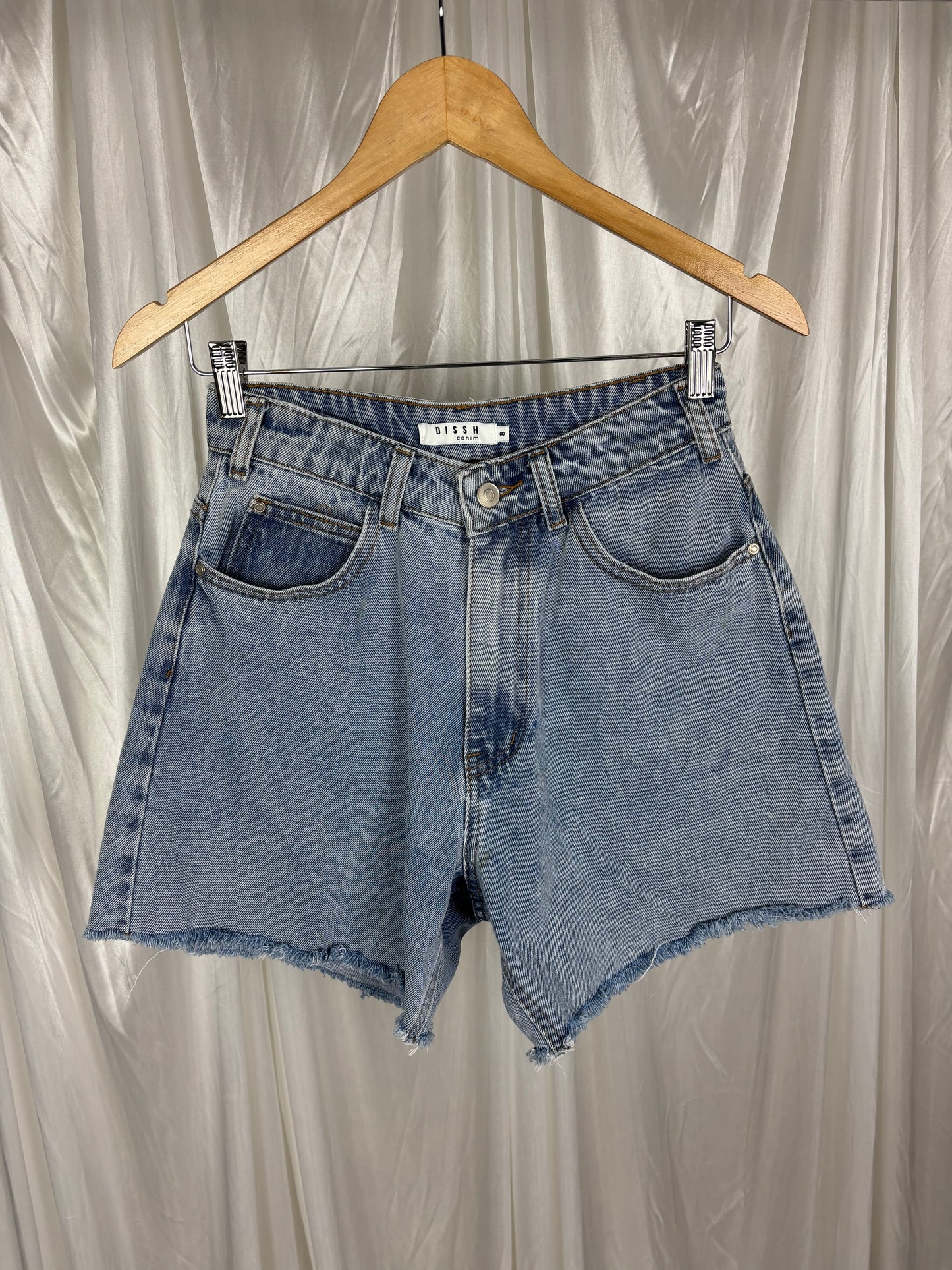 Dissh Blue Denim Shorts - 8