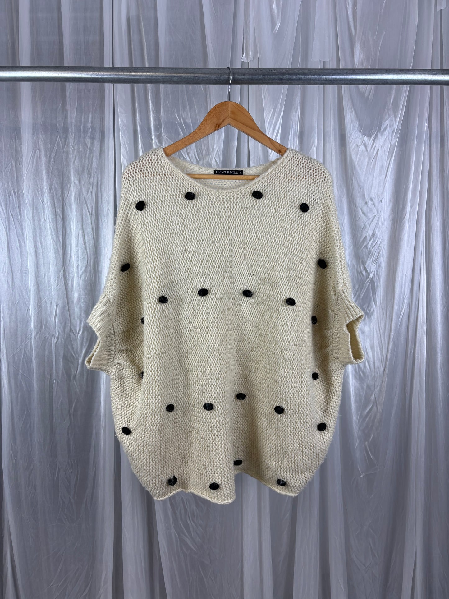 Living Doll Oversized Knit Top - S