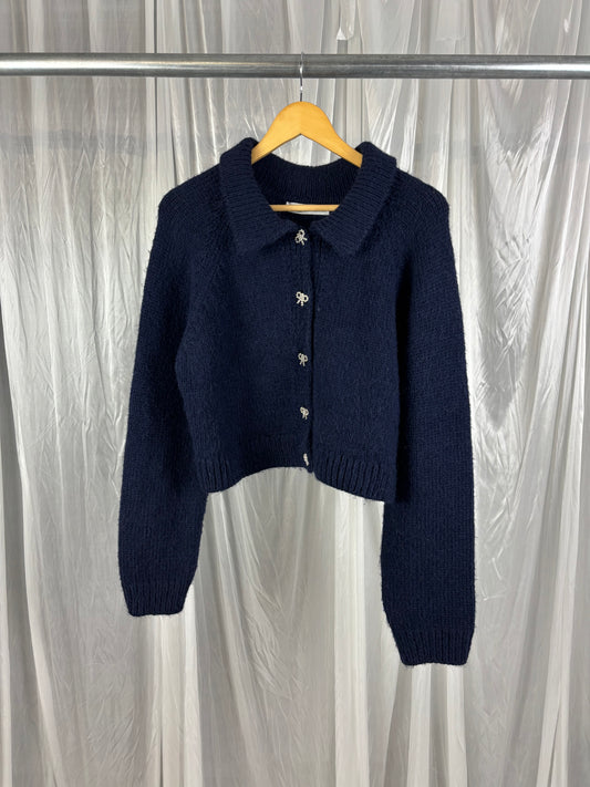 Zara Navy Blue Cardigan - L