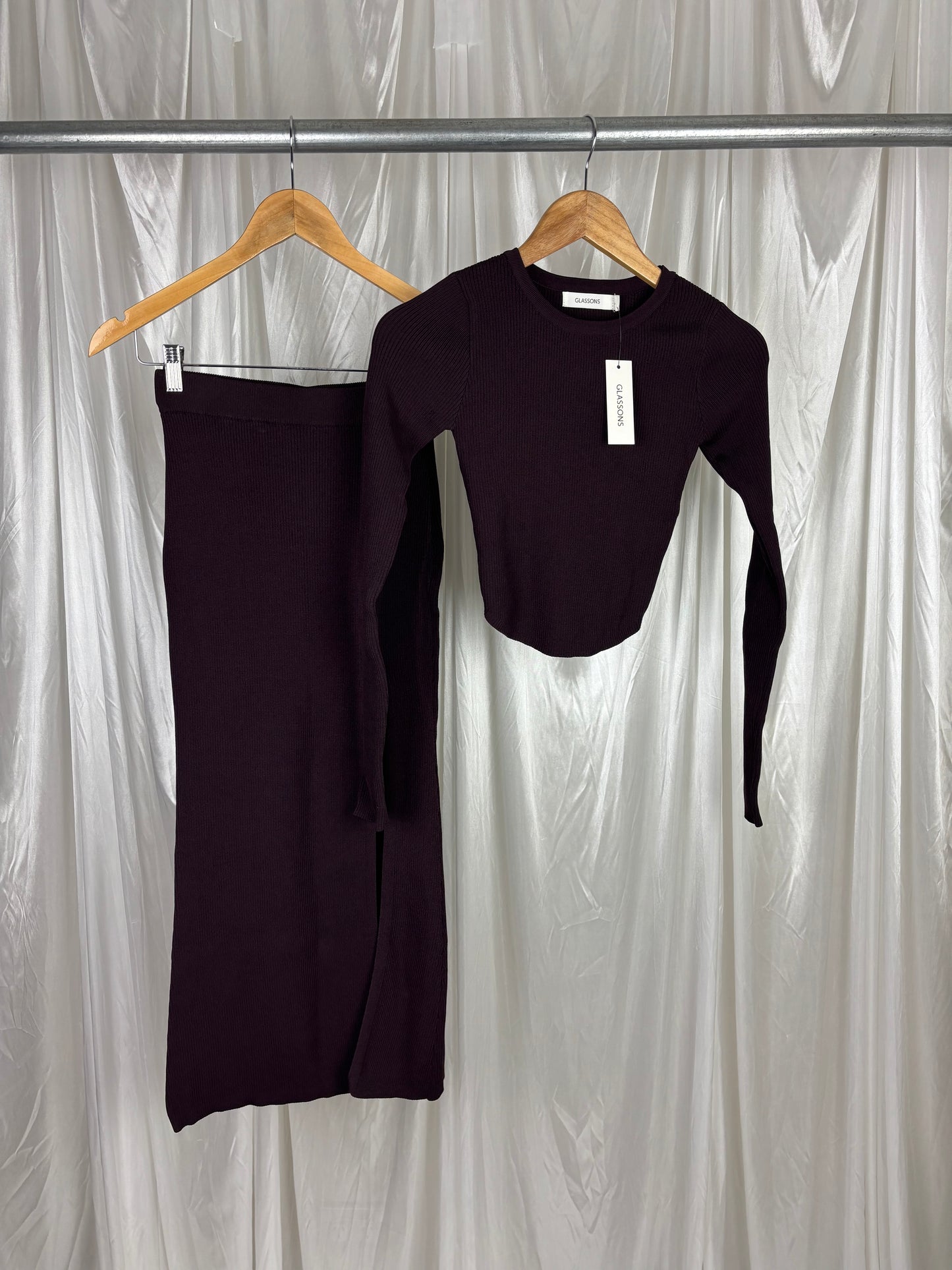 Glassons Ribbed Matching Set - XS