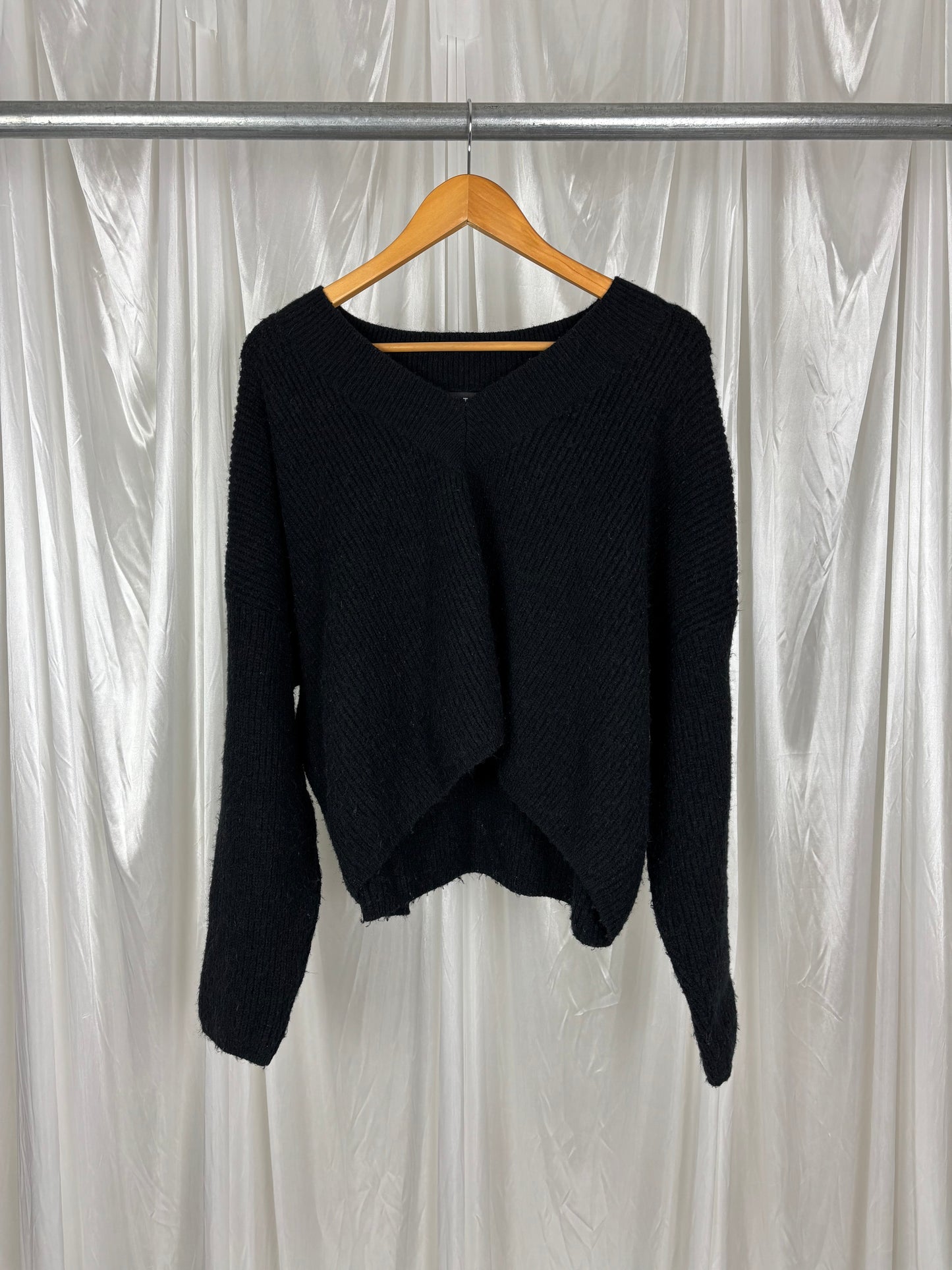 Motel Black Knit Jumper - S