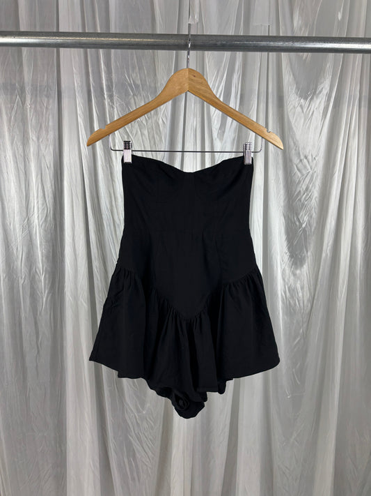 That’s So Fetch Black Strapless Playsuit - 10