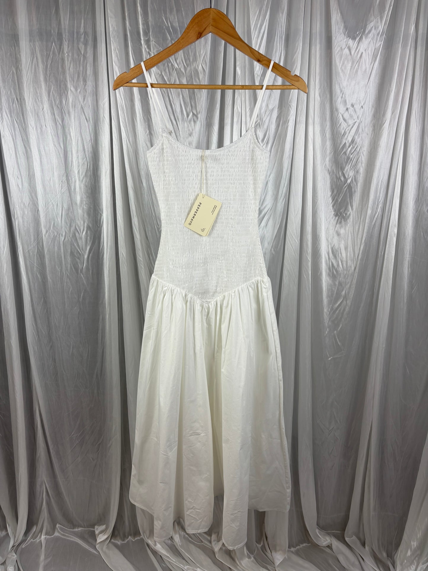 Peppermayo White Midi Dress - 8