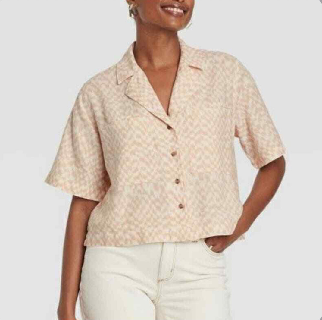 Universal Thread Cropped Shirt - XS