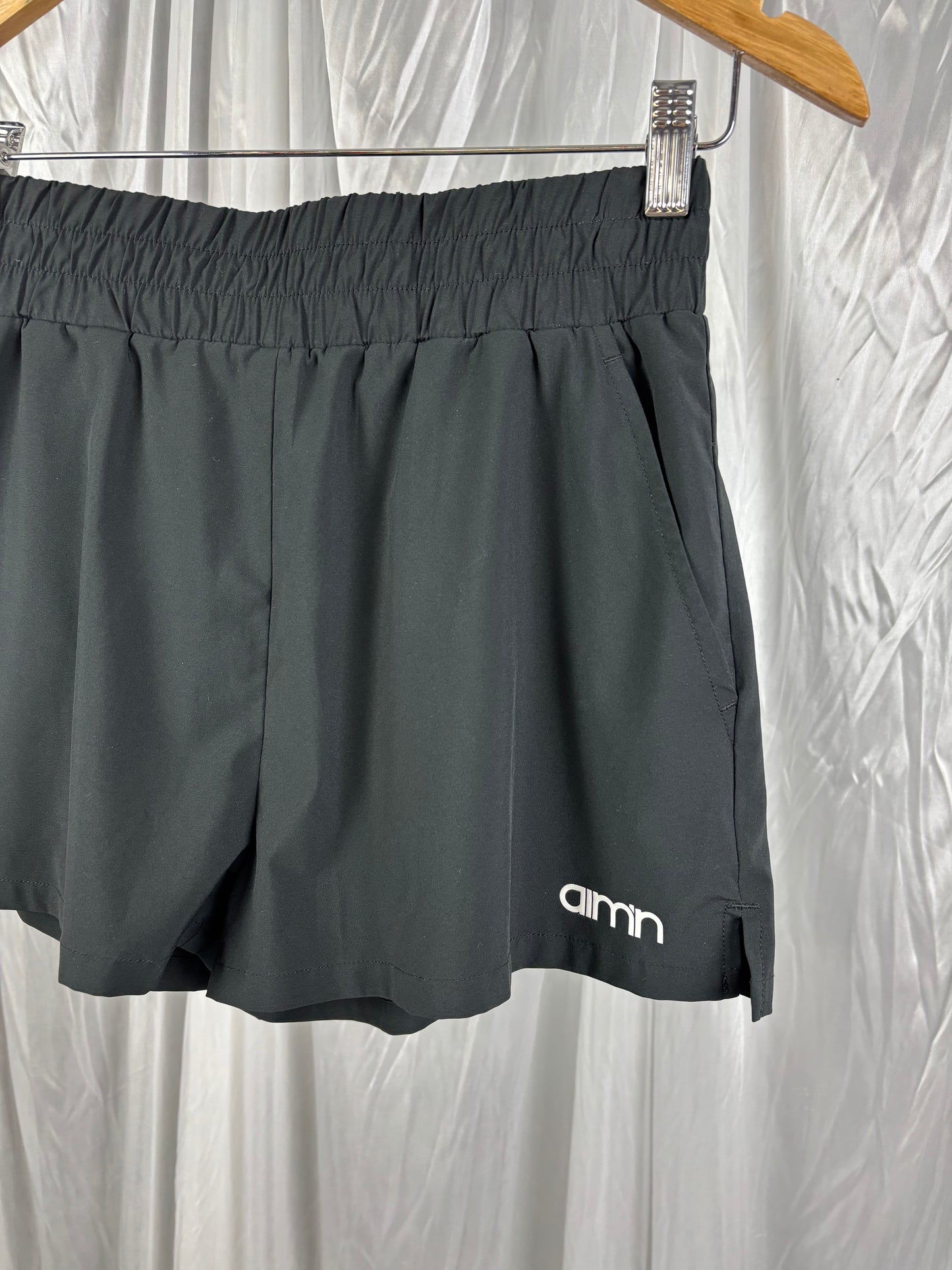 Aimn Black Running Shorts - XS
