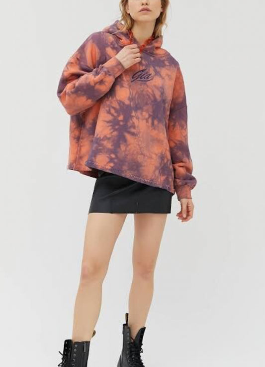 I Am Gia Patterned Hoodie - S