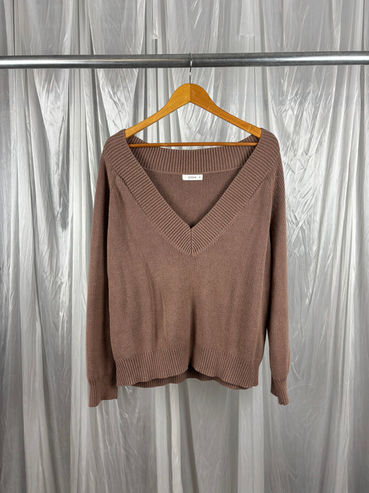 Dissh Brown Knit Jumper - 14