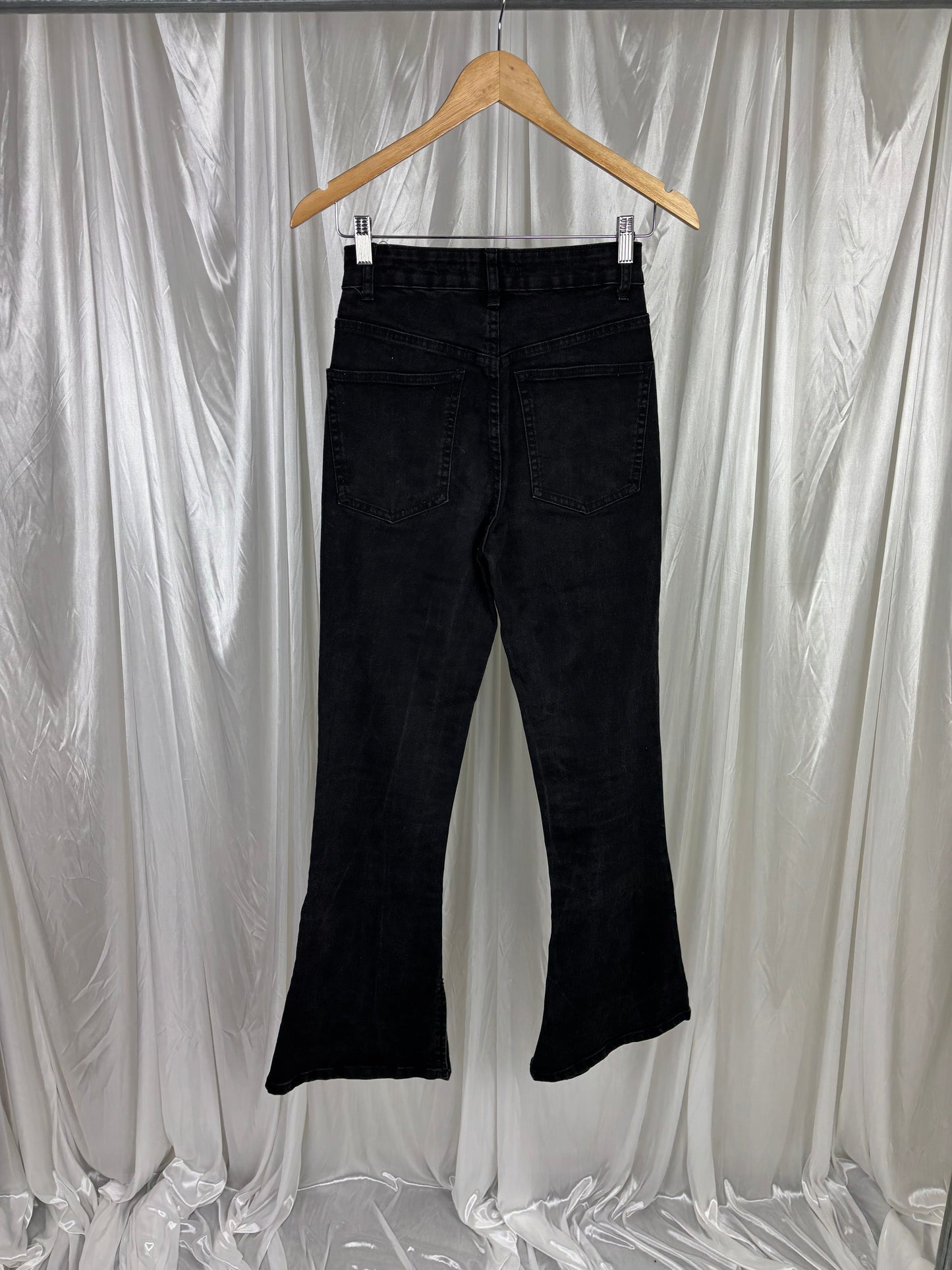 Cotton On Black Split Flare Jeans - 8