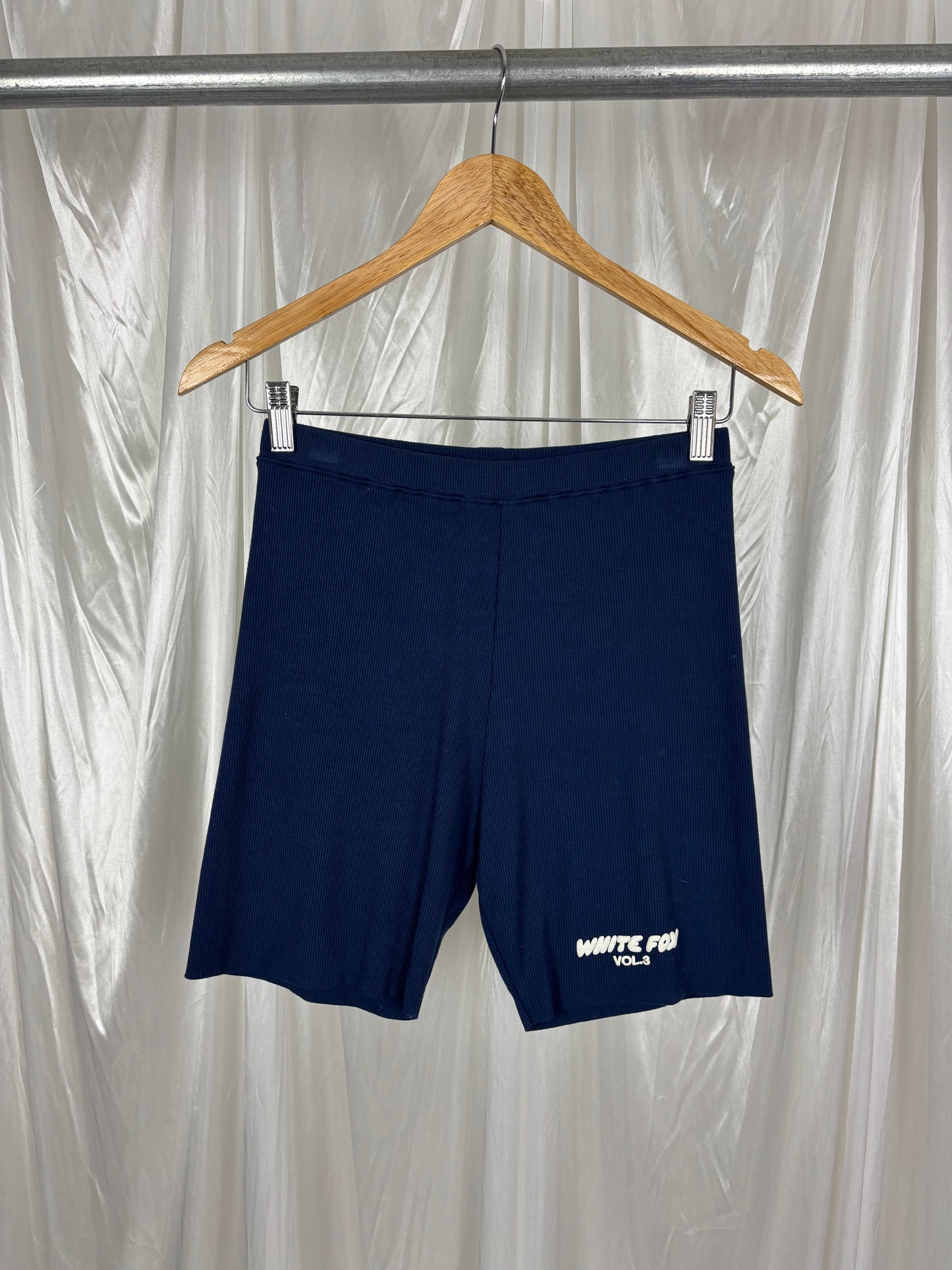 White Fox Blue Shorts - M