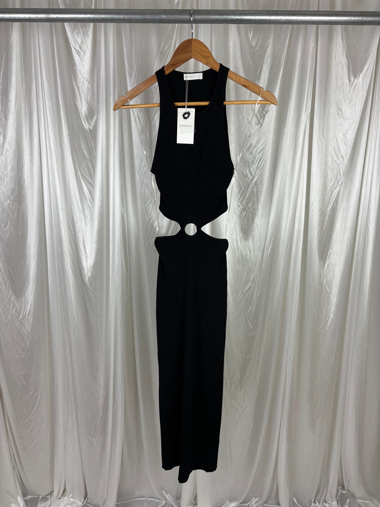 Kookai Black Lola Cut Out Dress - 1