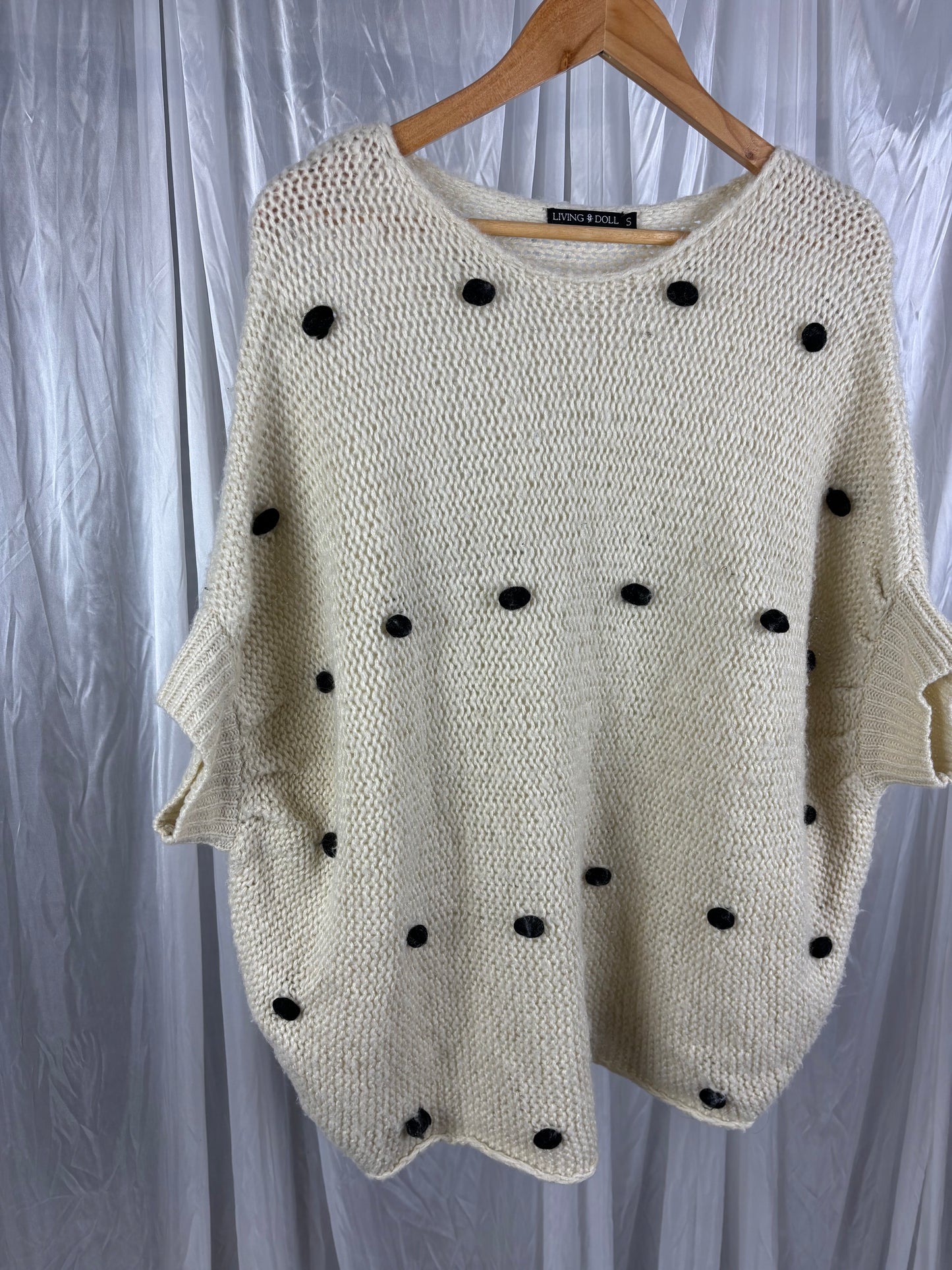 Living Doll Oversized Knit Top - S