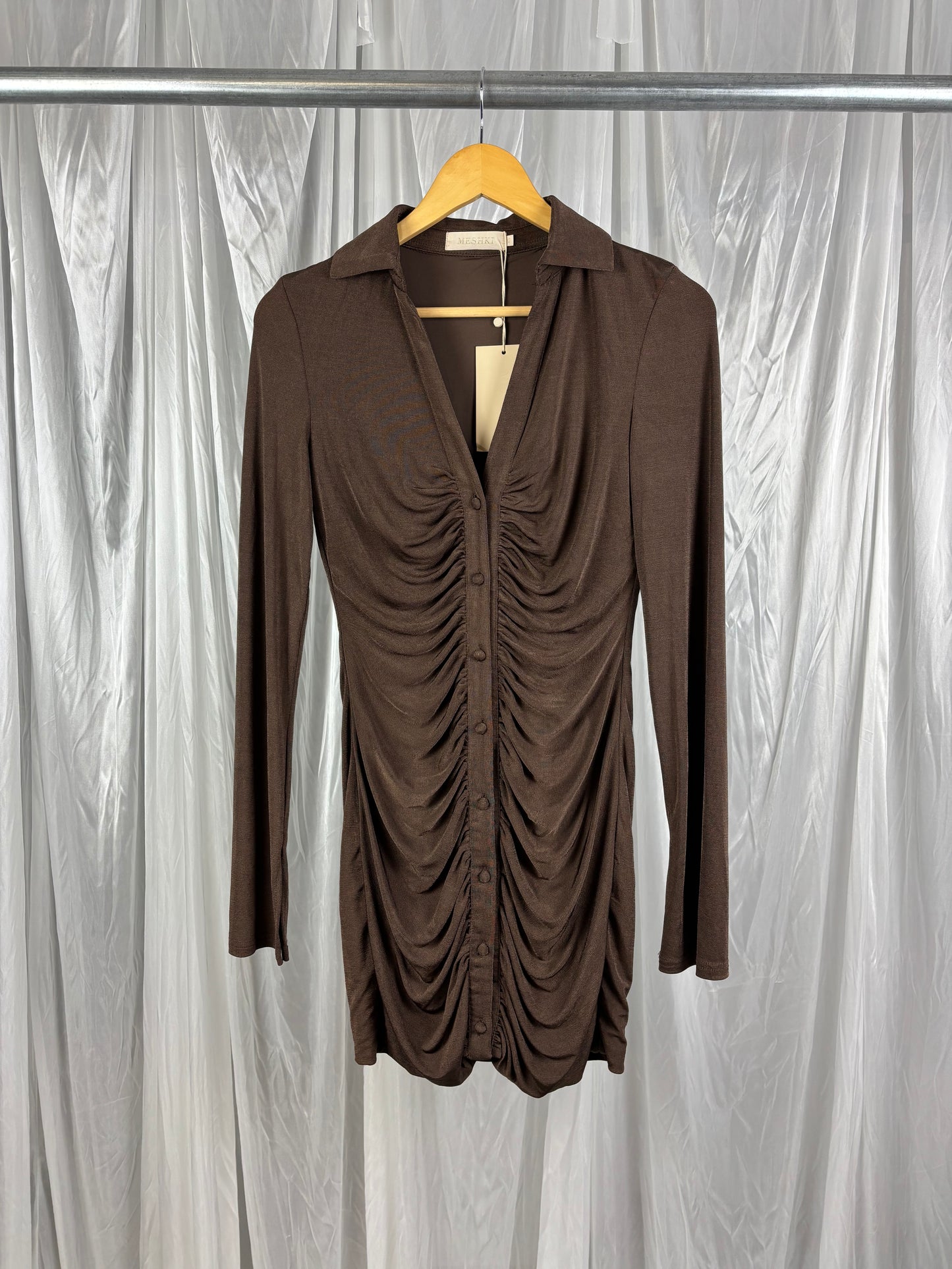Meshki Brown Dress - XS