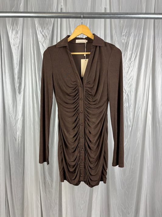 Meshki Brown Dress - XS