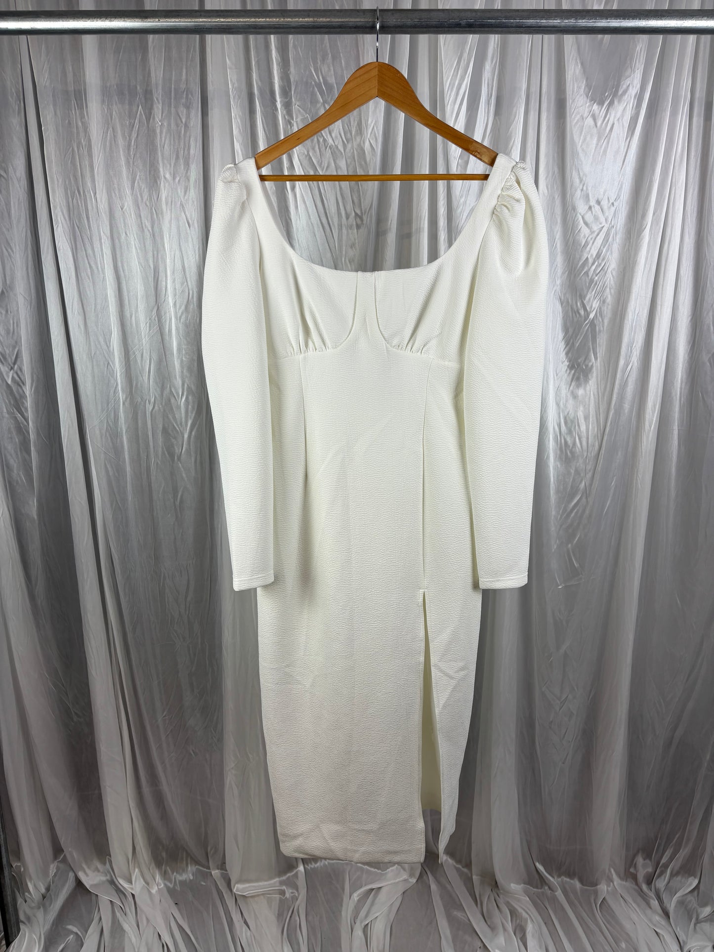 BWLDR White Long Sleeve Dress - 14