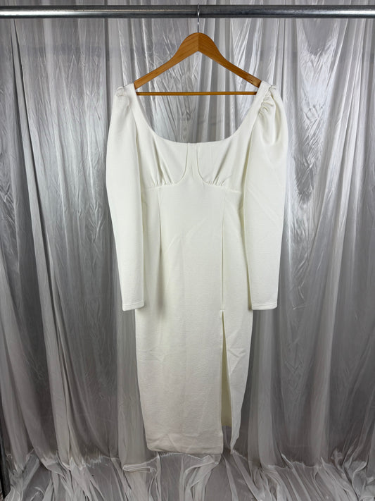 BWLDR White Long Sleeve Dress - 14