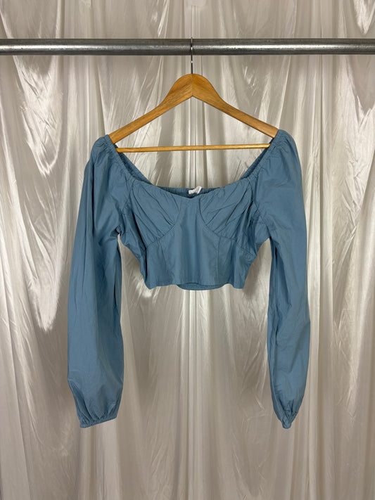 Cotton On Blue Long Sleeve Top - M