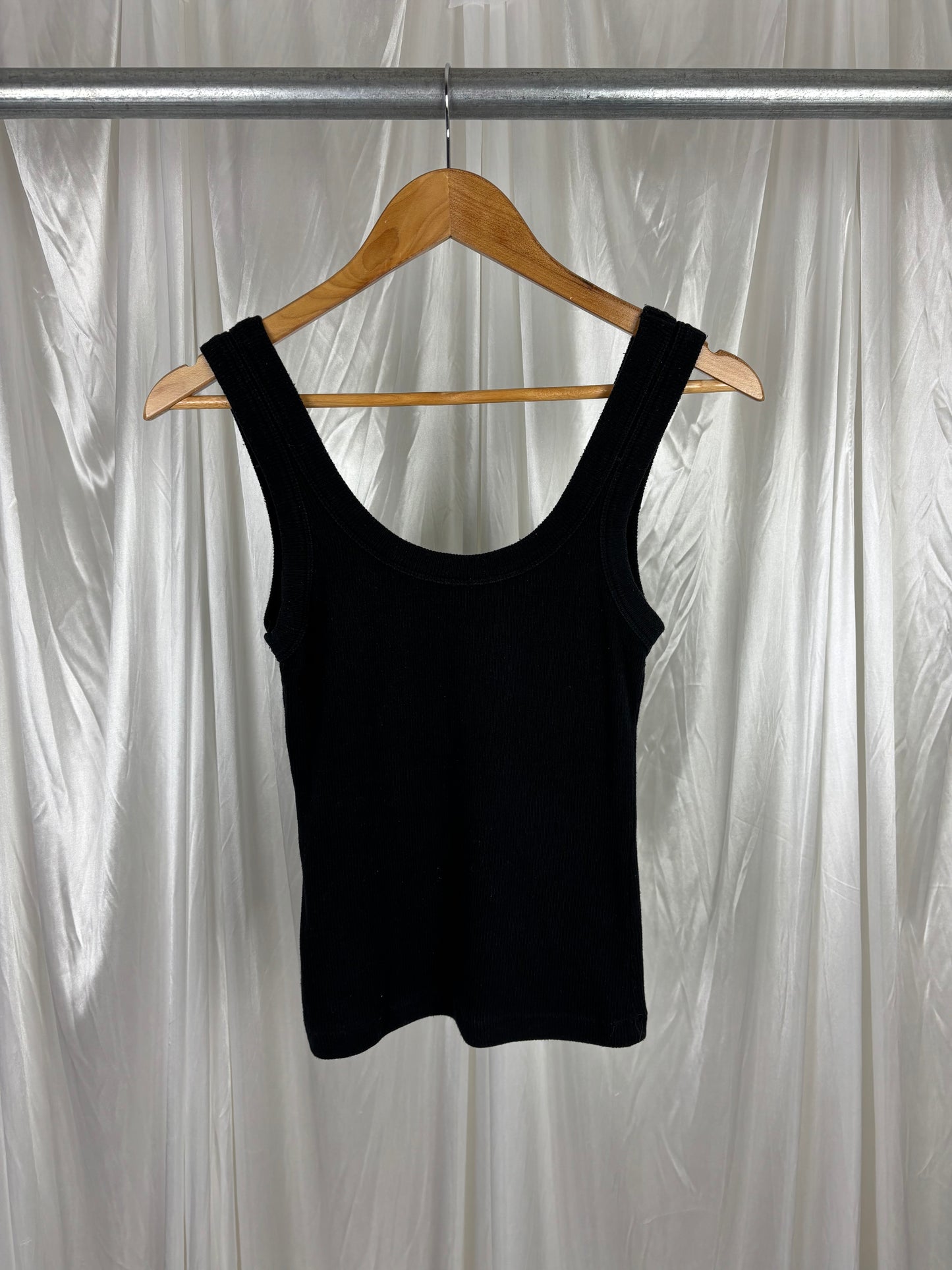 Kookai Black Scoop Neck Singlet - 10