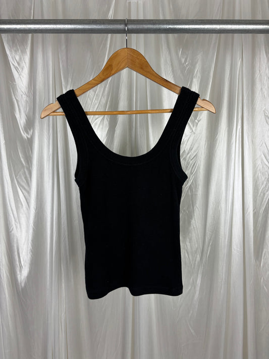 Kookai Black Scoop Neck Singlet - 10