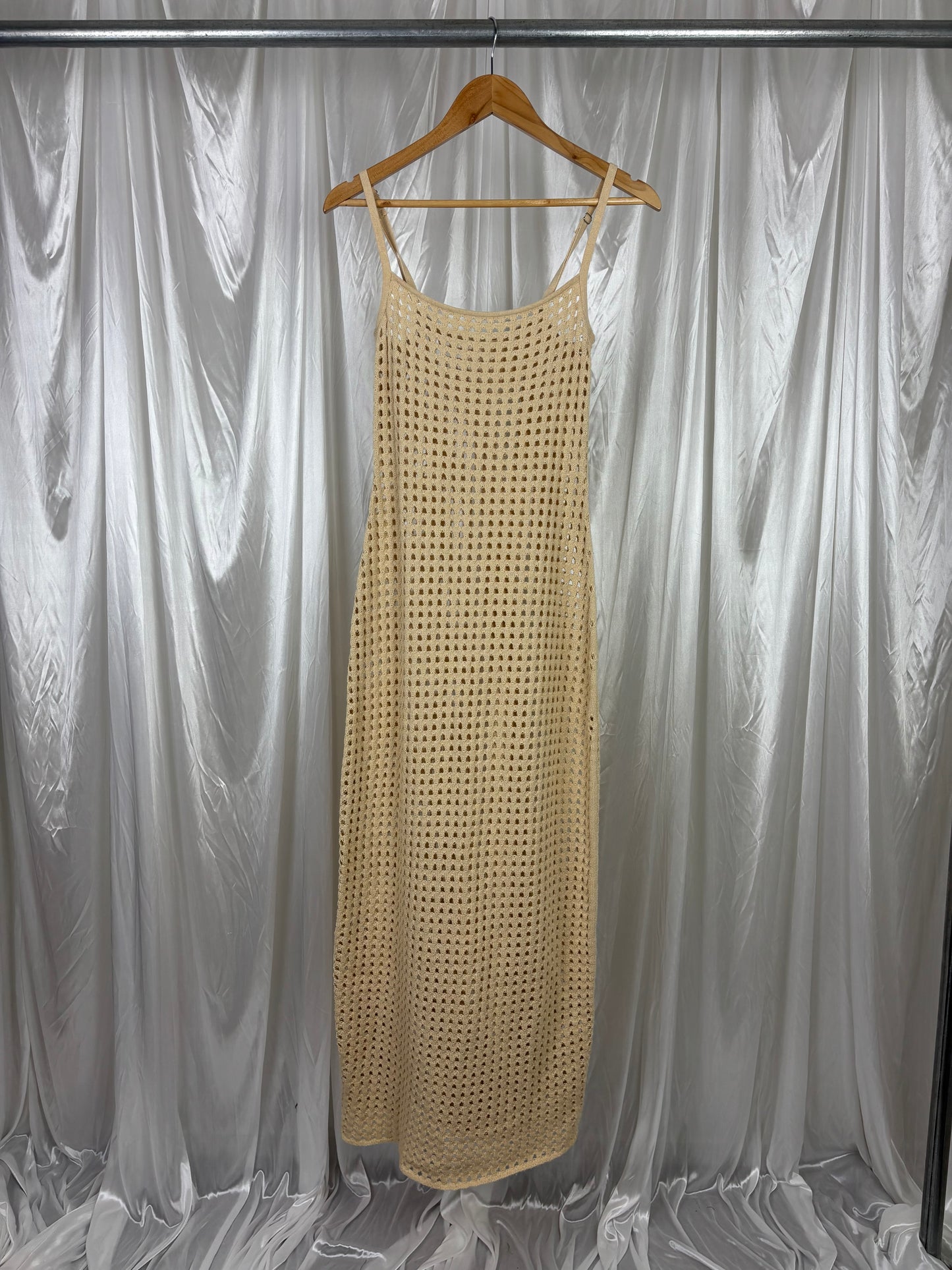 Subtitled Crochet Maxi Dress - S