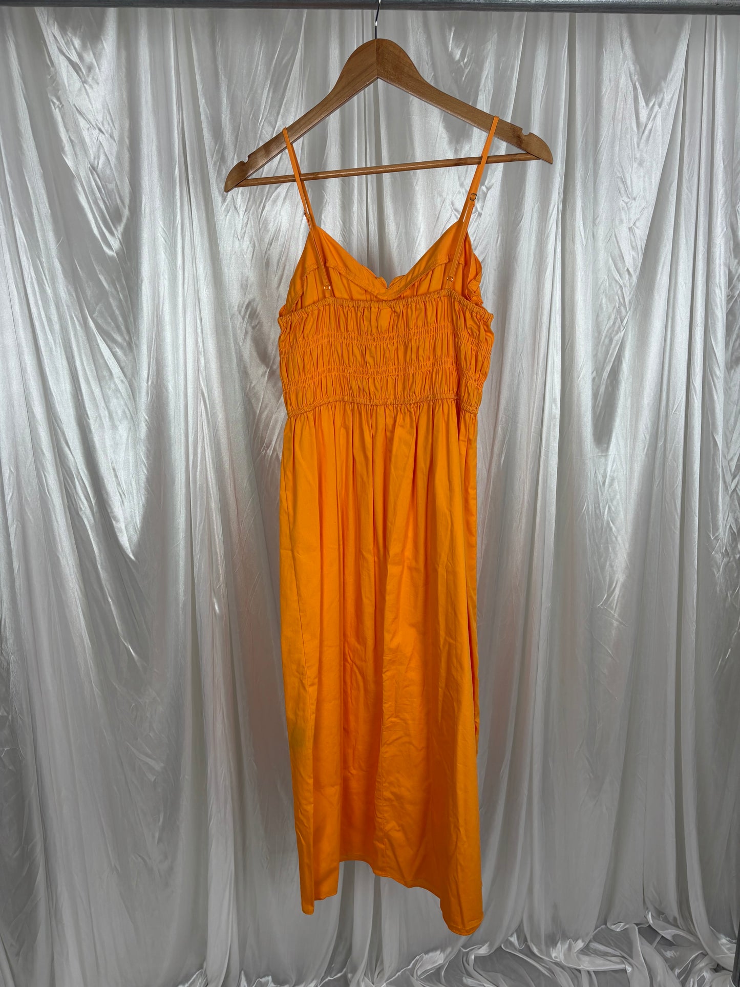 H&M Orange Midid Dress - S