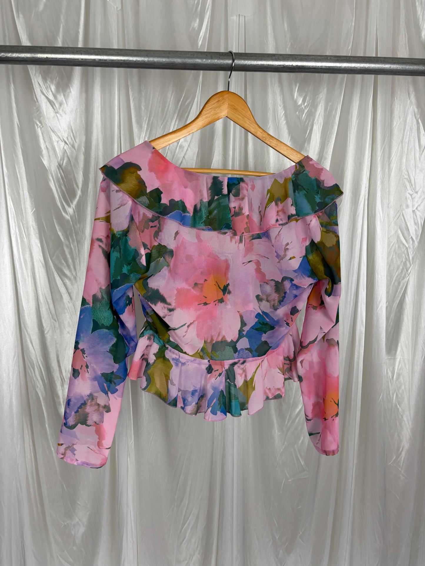 Ruby Floral Sheer Blouse - 8