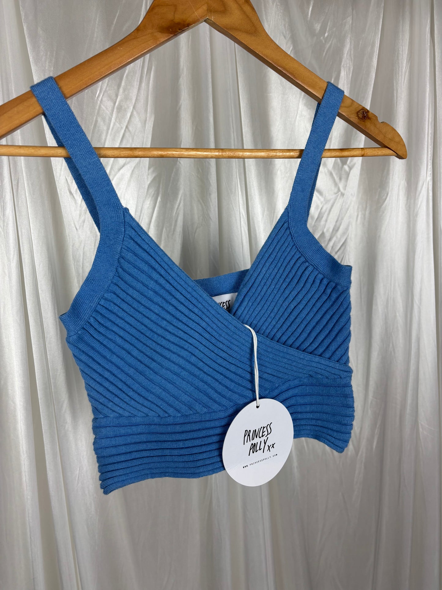Princess Polly Arlene Blue Top - XS/S